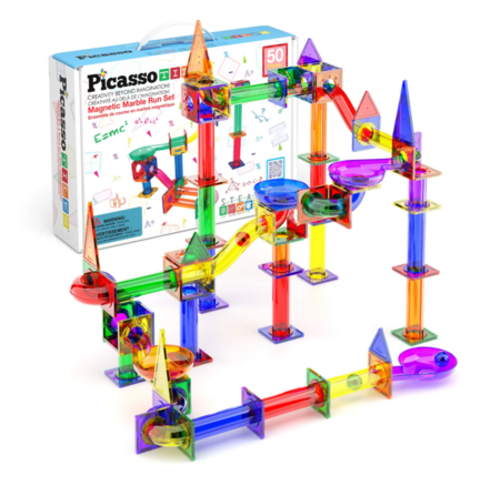PICASSO TILES Magnetiline konstruktor Marble Run 50 osa, PTG50 