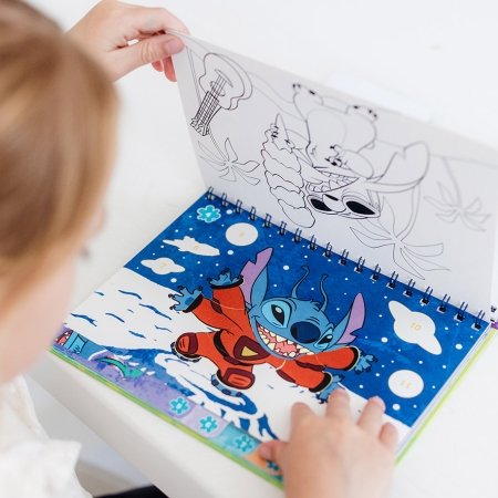 TOTUM DISNEY STITCH loominguline komplekt Sticker by number pad, 700123 