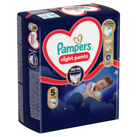 PAMPERS öö püksmähkmed, suurus 5, 22 tk, 11-17kg, 81758420 81758420