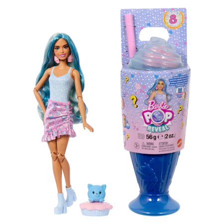 BARBIE Pop! Reveal – Magusate Maiuste sari: Siniste juustega nukk, JFY61 