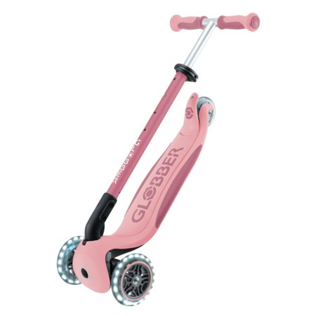 GLOBBER tõukeratas Go Up Deluxe Lights 360°, pastellroosa, 699-310 