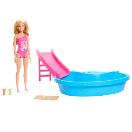 BARBIE basseinikomplekt liumäega, HRJ74 