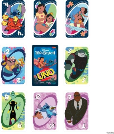MATTEL GAMES UNO kaardimäng Lilo & Stitch, (EE), JCC10 