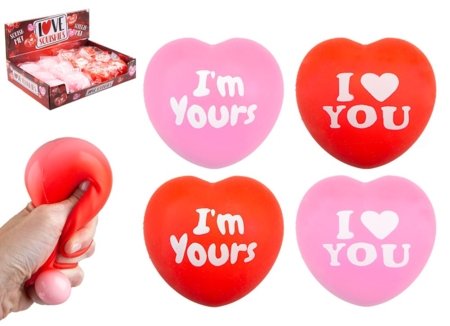LOVE YOU MORE stressivastane mänguasi süda Squishy 7cm. assortii, 543455 