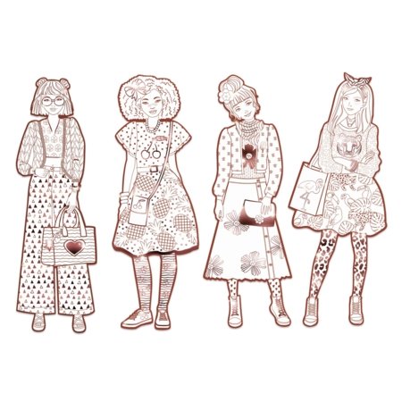 DJECO värvimiskomplekt Les demoiselles – Nina & friends, DJ09548