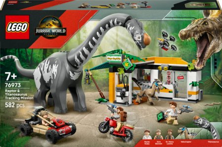 76973 LEGO® Jurassic World™ Raptori ja titanosauruse jälgimismissioon 