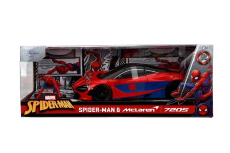 JADA Marvel Spider-Man McLaren 720S sõiduk ja figuur, 9335764314R00 