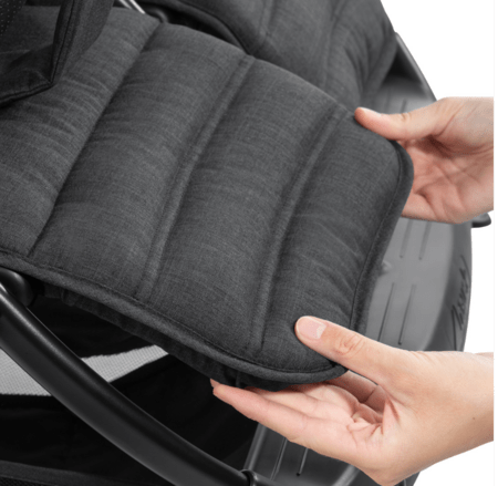 HAUCK jalutuskäru kaksikutele UPTOWN DUO, Melange black, 512180 