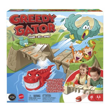MATTEL GAMES lauamäng Greedy Gator, HRC09 HRC09