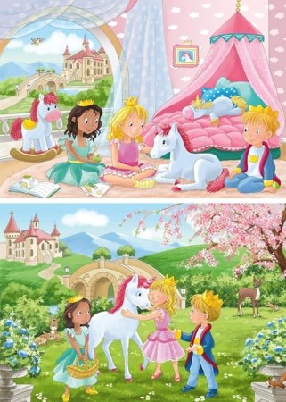 RAVENSBURGER PUZZLE pusle Võluv sõprus, 2x12 tk, 12000858 3 