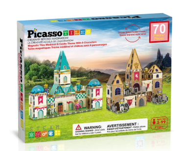 PICASSO TILES Magnetiline konstruktor Medieval Age komplekt, PTQ01 