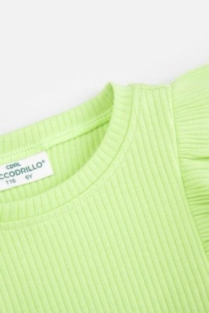 COCCODRILLO long-sleeved T-shirt ACADEMY GIRL KIDS, rohelised, ZC4143101AGK-011-092, 92 cm 