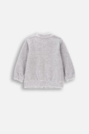 COCCODRILLO sweatshirt MY WAY BOY NEWBORN, hall, ZC4132201MBN-019-086, 86 cm 