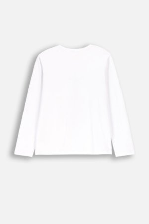 COCCODRILLO long sleeved t-shirt EVERYDAY GIRL A, valged, ZC4143104VGA-001-152, 152 cm 