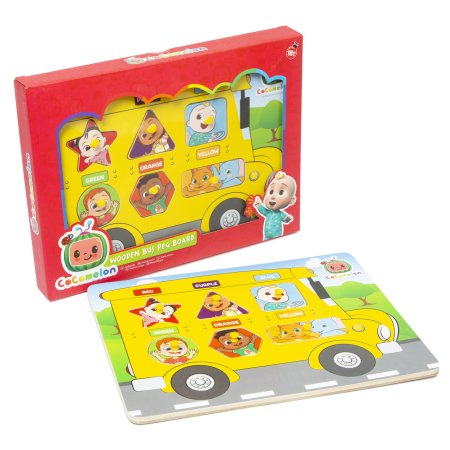 COCOMELON puidust nupupusle Buss, 96-0010 