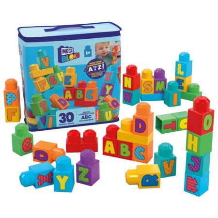 MEGA BLOKS FIRST BUILDERS ABC ehitusklotside kott , HRR60 