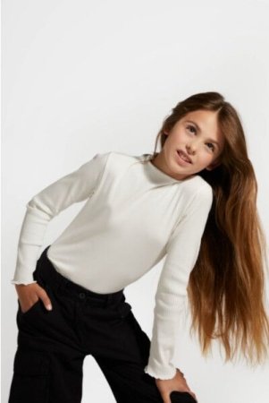 COCCODRILLO lühikeste varrukatega t-särk SCHOOL TIME GIRL JUNIOR, ecru, ZC4143901SGJ-003-128, 128 cm 