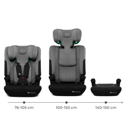 KINDERKRAFT turvatool I-COMFY, i-Size, tumehall, KCICOM00DGR0000 