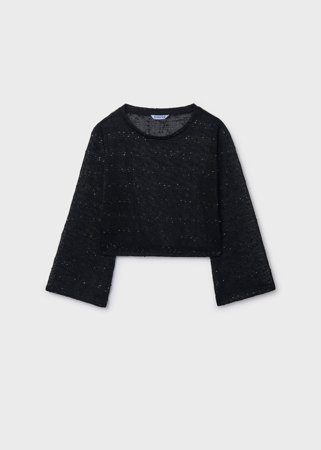 MAYORAL pikkade varrukatega pluus ja varrukateta t-särk, black, 6.161-67, cm 