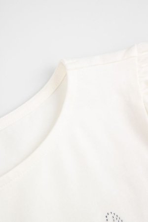 COCCODRILLO lühikeste varrukatega t-särk, beež, WC6143202EJG-003-122, 122 cm 