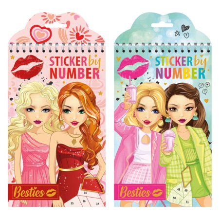 BESTIES loov kleepsuraamat numbrite järgi, assortii, 140047 