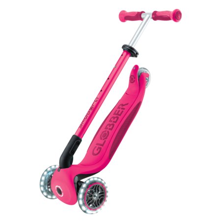 GLOBBER tõukeratas Go Up Deluxe Lights, fuksia, 748-610 