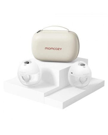 MOMCOZY kahekordne kantav rinnapump M5, valge 