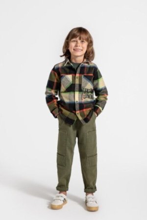 COCCODRILLO shirt GRUNGE SWAMP BOY KIDS, multicoloured, ZC4136101GBK-022-122, 122 cm 