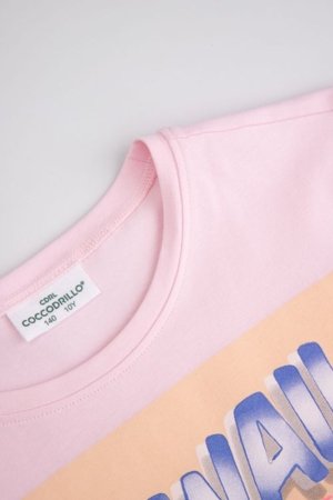 COCCODRILLO lühikeste varrukatega t-särk, roosad, WC6143202VGB-007-164, 164 suurus 