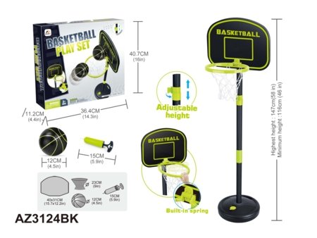 AJ SPORTZ korvpalli komplekt, AZ3124BK 