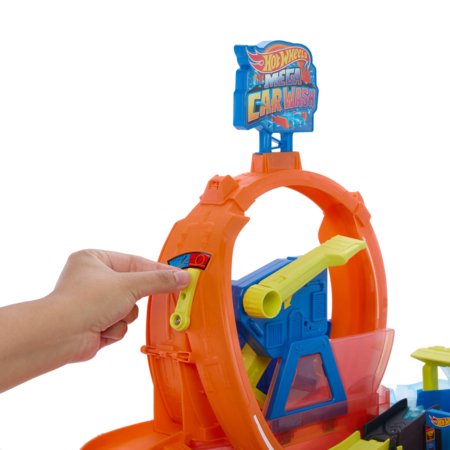 HOT WHEELS CITY mega tsükliga autopesula, JHL97 