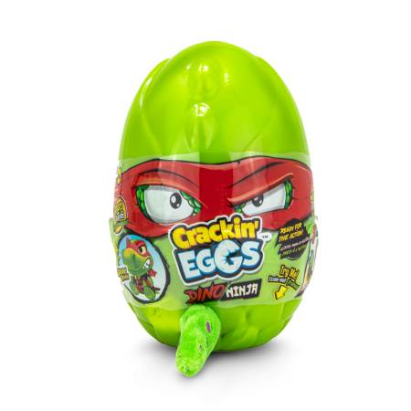 CRACKIN EGGS mini plüüsist möirgav dinosaurus T-Rex Ninja, assortii, SK018D2 