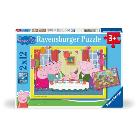 RAVENSBURGER PUZZLE pusle Peppa Pig, 2x12 tk, 12004017 0 