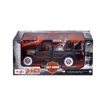 MAISTO DIE CAST 1:27 mudel Ford F-350 ja mootorratas 1:24, 32181 