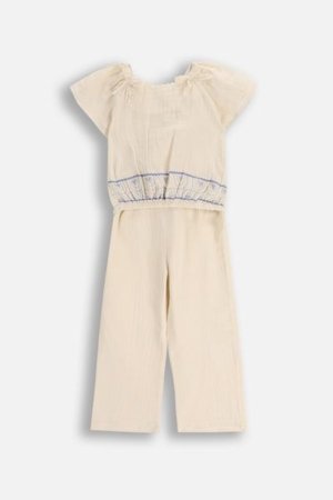 COCCODRILLO komplekt SUMMER SET GIRL KIDS, kreemjas, WC5117304XGK-003-116, 116 cm 