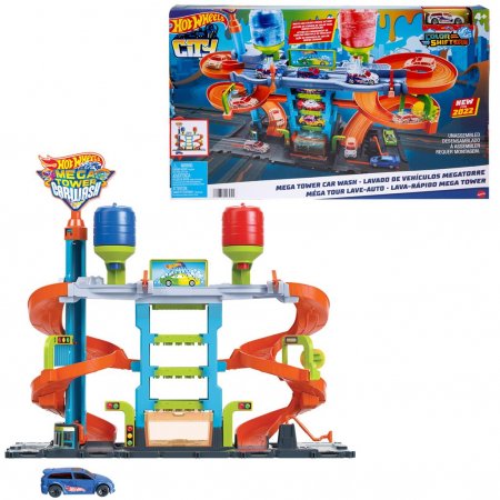 HOT WHEELS City Mega Tower autopesula, HDP05 HDP05