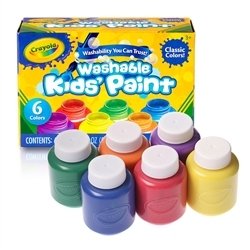 CRAYOLA mahapestavad värvid, 6 tk, 54-1204 