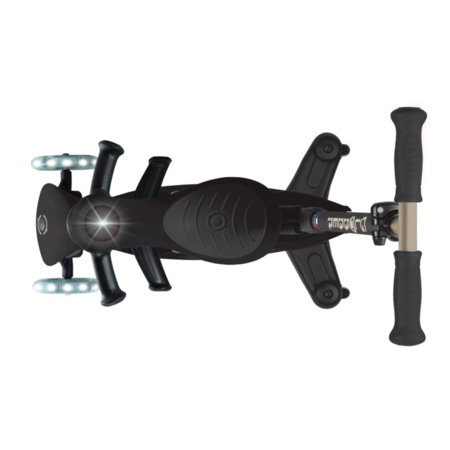 GLOBBER tõukeratas Go Up Deluxe Lights 360°, must, 699-320 