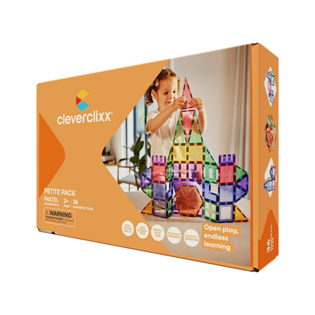 CLEVERCLIXX magnetkonstruktor Petite Pastel Pack, 36 osa, CC-1009 