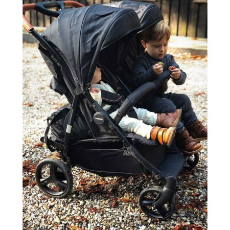 BABYTROLD jalutuskäru kaksikutele OS2, Black, 13-82S 
