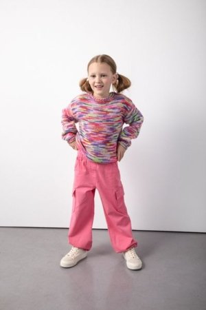 COCCODRILLO püksid RAVE GIRL KIDS, roosa, ZC5119101RGK-007-116, 116 cm 