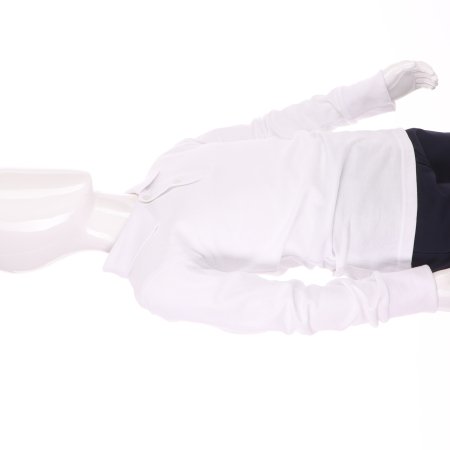 MAMAJUM långärmad polotröja 10-000006, valge, 158/164 cm 10-000006