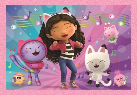 CLEMENTONI GABBY'S DOLLHOUSE pusle, 4in1, 21752 