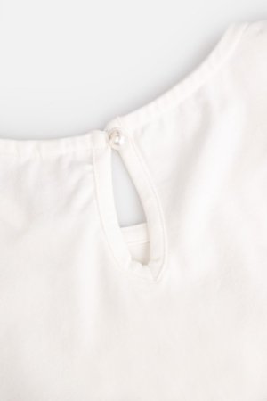 COCCODRILLO lühikeste varrukatega t-särk ELEGANT JUNIOR GIRL, ecru, WC4143201EJG-003- 