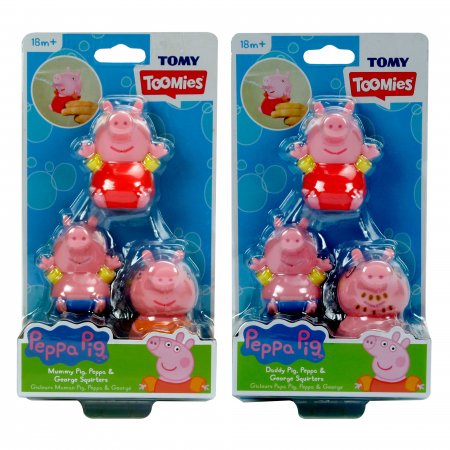 TOMY vannimänguasi Peppa perekond, 3 tk, sortiment,  E73105C E73105C