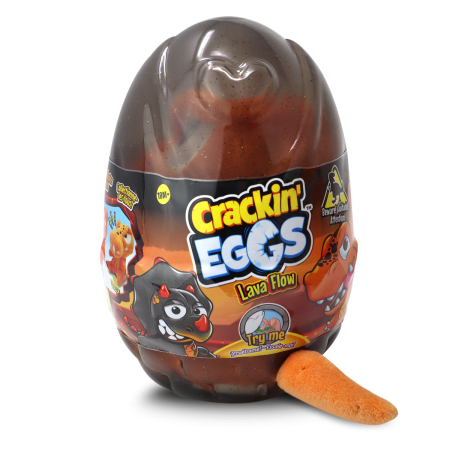 CRACKIN EGGS mini plüüsist möirgav dinosaurus Lava Flow, assortii, SK012D2 