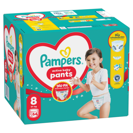 PAMPERS püksmähkmed Pants, 8 suurus, 17+kg, 64 tk., 80894804 