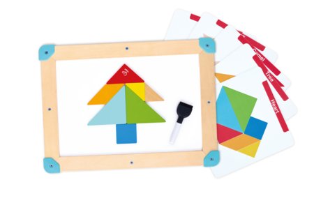 HAPE 2-in-1 kosmose labürint ja tangrami laud, E0524K 