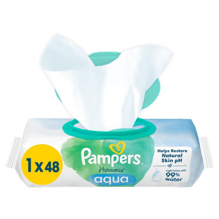 PAMPERS niisked salvrätikud Harmonie Aqua, 48 tk, 81770633 81770633