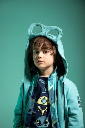 COCCODRILLO kapuutsiga kampsun COSMIC RAVE BOY KIDS, sinine, WC5132401CBK-013-122, 122 cm 